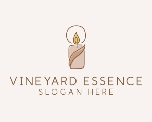 Wellness Scented Candle logo design