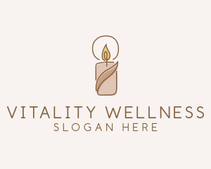 Wellness Scented Candle logo design