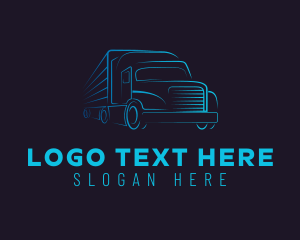 Trucking - Fast Shipping Logistics logo design