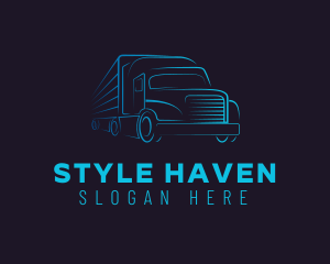 Trailer - Fast Shipping Logistics logo design