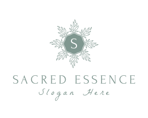 Sacramental - Leaf Wreath Wellness logo design