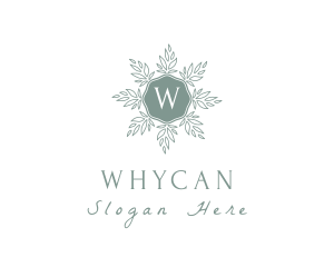 Aesthetician - Leaf Wreath Wellness logo design