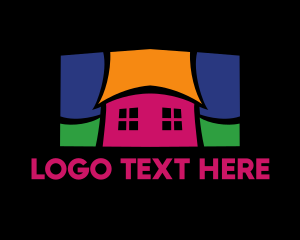 Educational - Colorful Mosaic House logo design