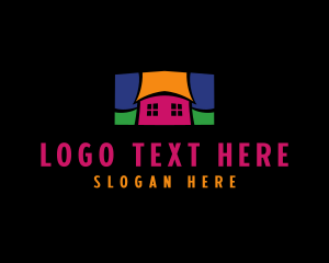 Colorful - Colorful Mosaic House logo design