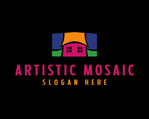 Mosaic - Colorful Mosaic House logo design