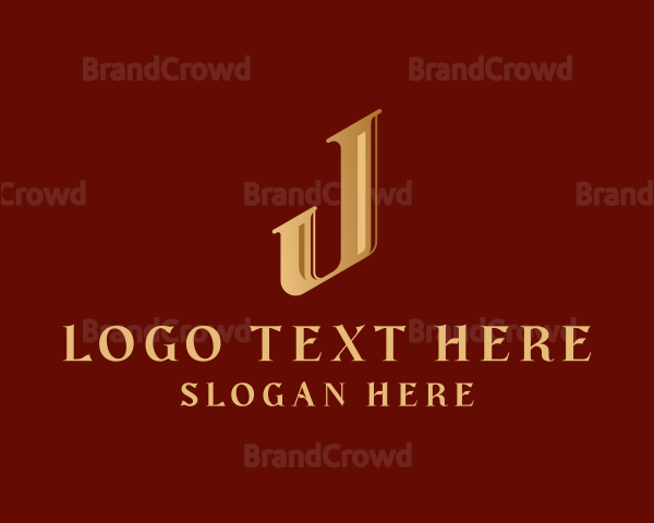 Gold Elegant Brand Logo