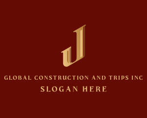 Deluxe - Gold Elegant Brand logo design
