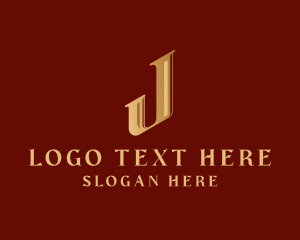 Legal Firm - Gold Elegant Brand logo design