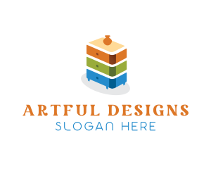 Drawer Furniture Decor logo design