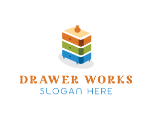 Drawer - Drawer Furniture Decor logo design