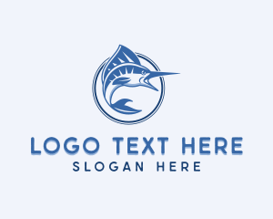 Fishing - Marlin Fish Fishery logo design