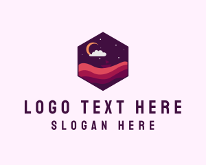 Hexagon - Moon Ocean Sailing logo design