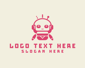 Robot - Fun Tech Robot logo design