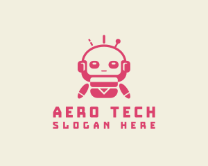 Fun Tech Robot logo design