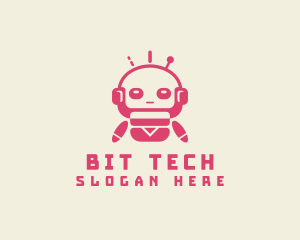 Fun Tech Robot logo design