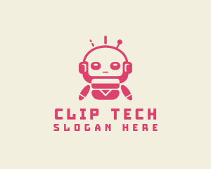 Fun Tech Robot logo design