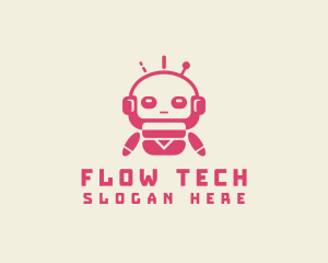 Fun Tech Robot logo design