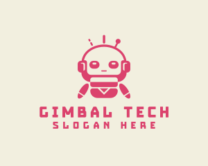 Fun Tech Robot logo design