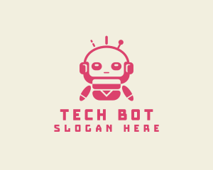 Robot - Fun Tech Robot logo design