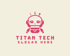 Fun Tech Robot logo design