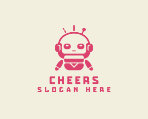 Robotics - Fun Tech Robot logo design