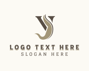 Lettermark - Feminine Swoosh Letter Y logo design