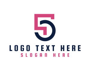 number logo design