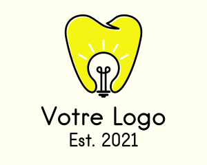Oral Care - Dental Light Bulb logo design