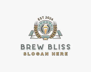 Wheat Beer Liquor logo design