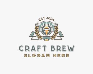 Wheat Beer Liquor logo design