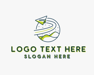 Paper Plane - Forwarding Plane Courier logo design