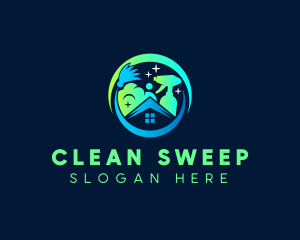 Clean Housekeeping Service logo design