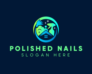 Clean Housekeeping Service logo design