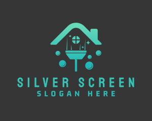 House Squeegee Bubbles Logo