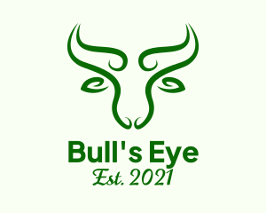 Green Nature Bull logo design