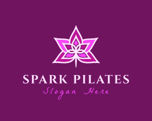 Spiritual - Lotus Flower Bloom logo design