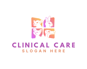 Animals Pet Clinic Veterinarian logo design