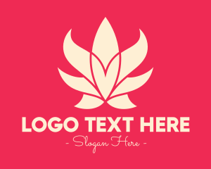 Blossom - Pink Lotus Flower logo design