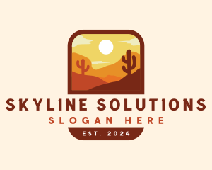 Dune Desert Cactus logo design