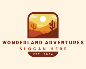 Dune Desert Cactus logo design