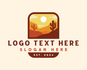 Dune Desert Cactus Logo