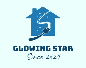 Shining - Clean House Broom logo design