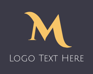 Timeless - Gold Elegant Text logo design
