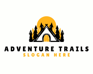 Outdoor Cabin Camp logo design