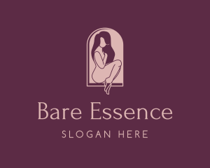 Nude Woman Lingerie logo design