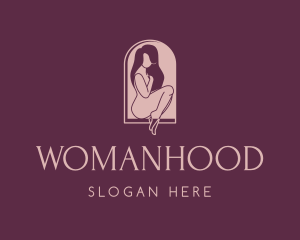 Women Apparel - Nude Woman Lingerie logo design