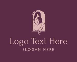 Beauty - Nude Woman Lingerie logo design
