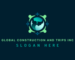 Global Organization Charity logo design
