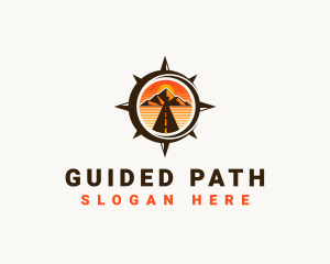 Path - Mountain Path Compass logo design