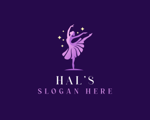 Performer - Performer Female Ballerina logo design